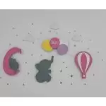 Bebek Çocuk Odası 4'lü Set Duvar Aydınlatma