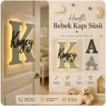 Harfli Bebek Kapı Süsü