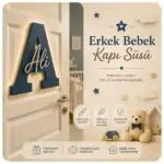 Erkek Bebek Kapı Süsü